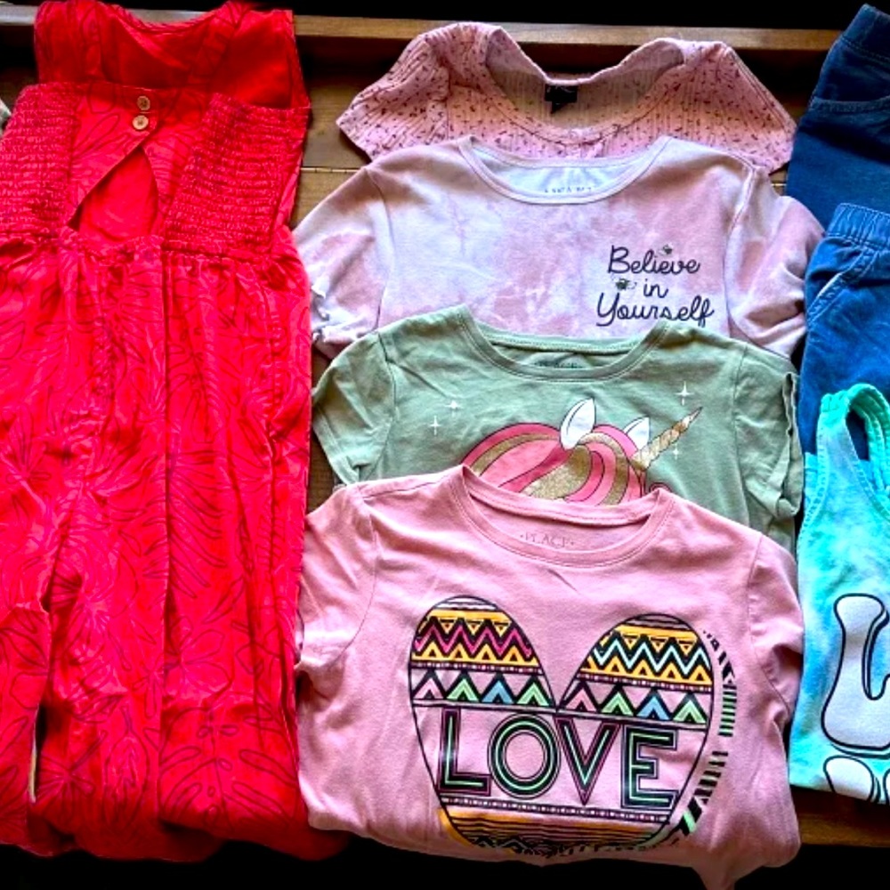 Girls Size  7/8 Clothing Bundle Lot Resort Warm Weather #2